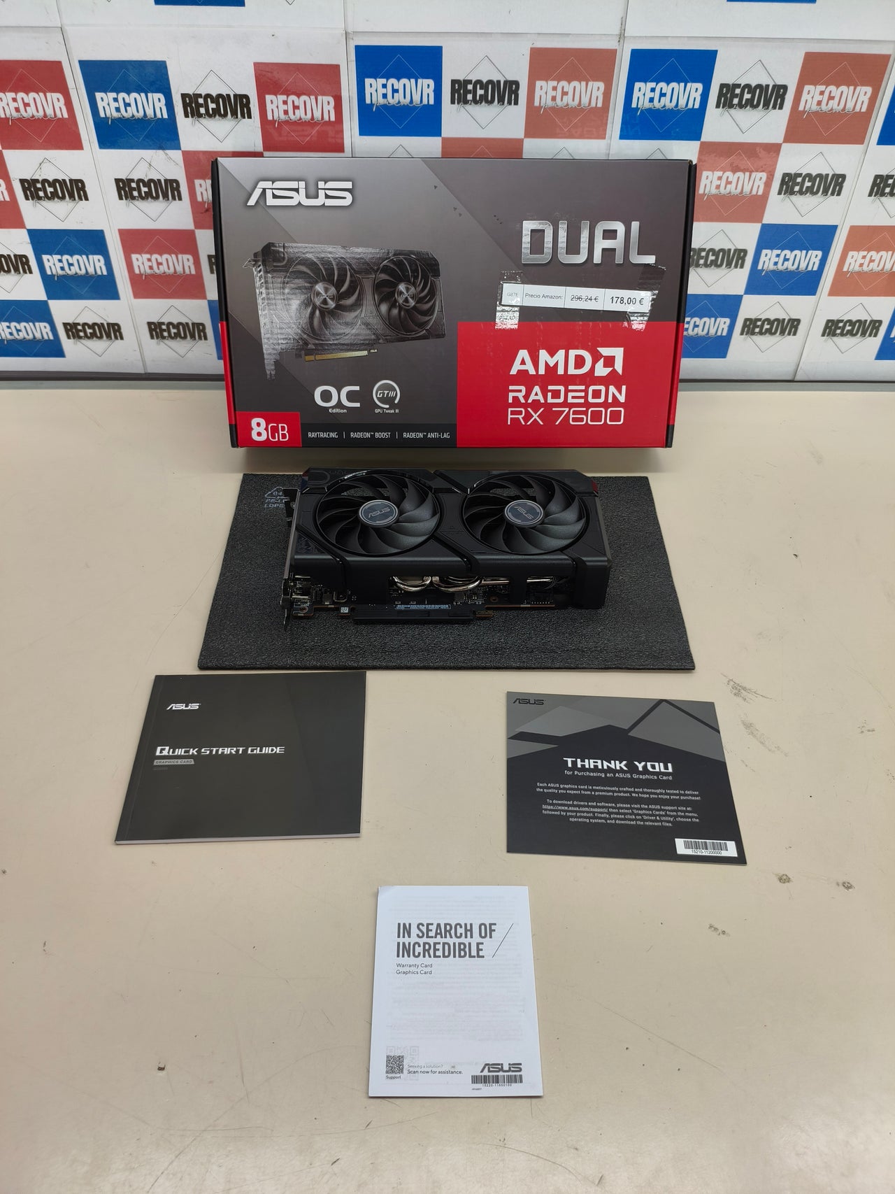 Tarjeta gráfica ASUS Dual Radeon RX 7600 EVO OC 8 GB
