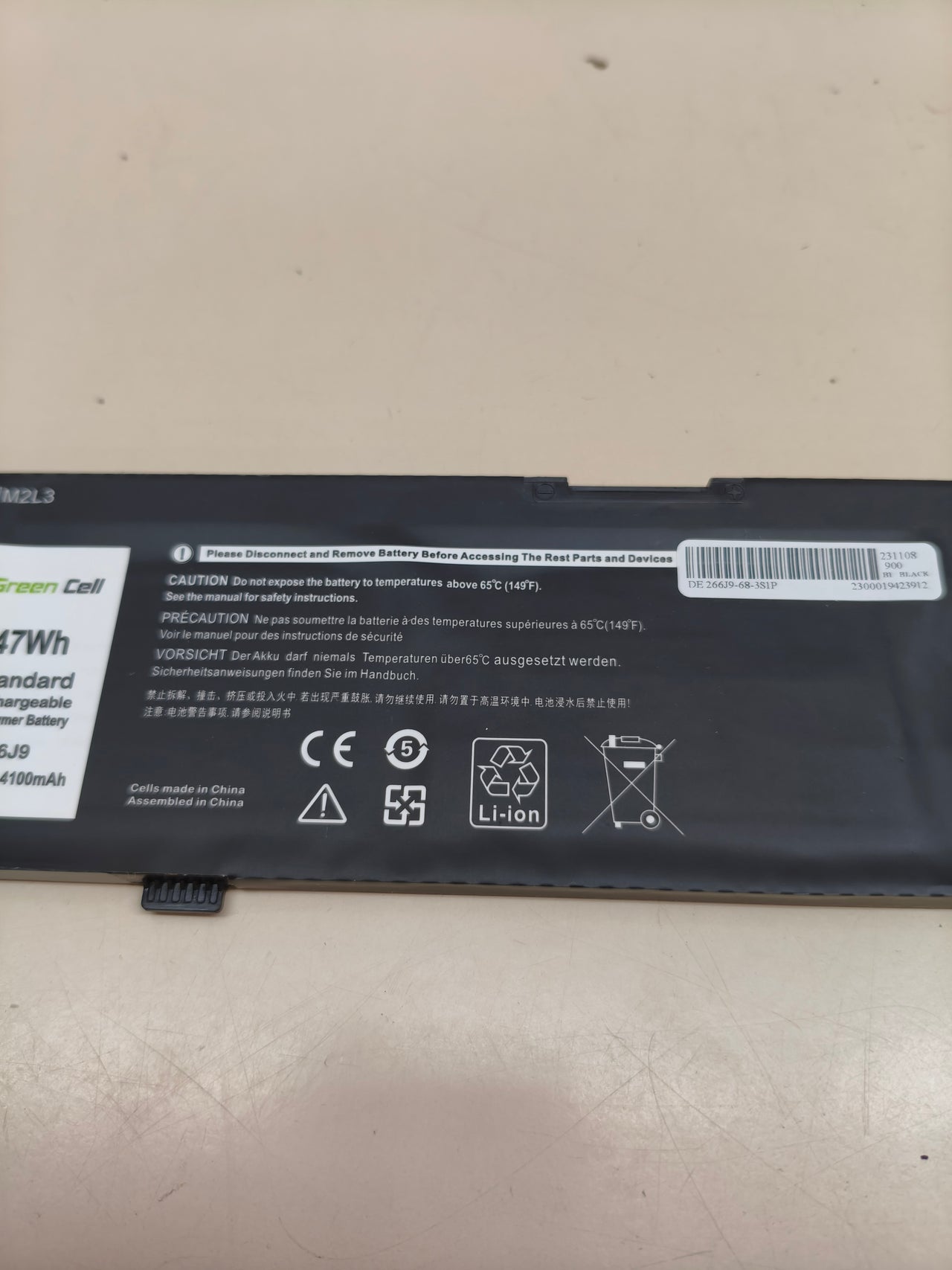 Batería Green Cell de repuesto para portátiles Dell G3, G5 e