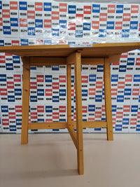Mesa plegable madera pared exterior 73x80x50 Relaxdays
