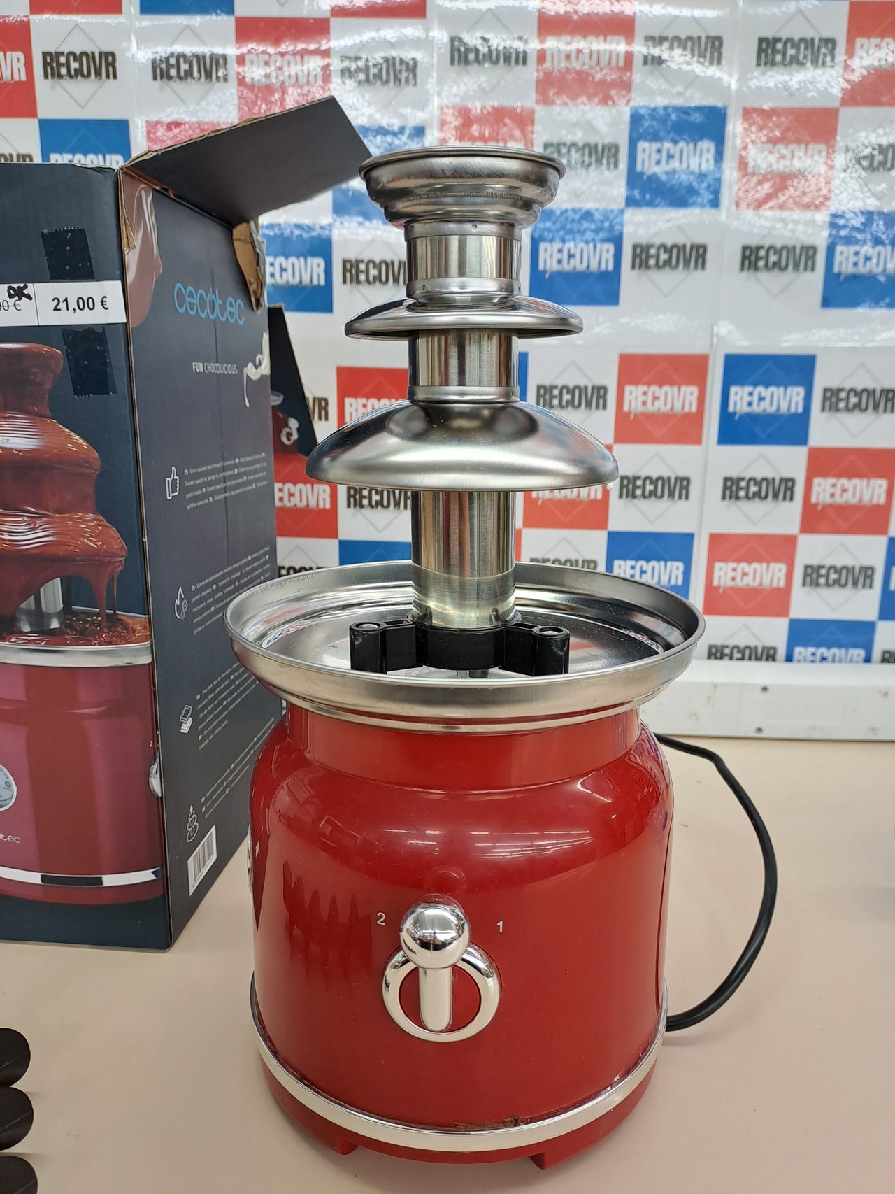 Fuente chocolate retro desmontable de torre 90w