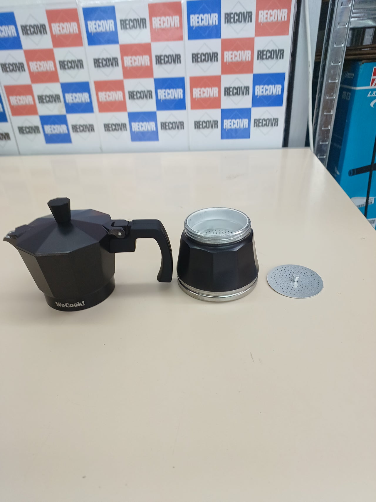 Cafetera italiana inducción 1-3 tazas negra Wecook Luccia.