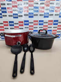 Olla 210W, 3,5L Cocción Lenta Manual para Preparar Multitud de Recetas| Acero Inoxidable, Rojo [Scv400Rd-050], 9.45 Inches X 12.99 Inches X 12.01 Inches, Rojo, Crock-Pot