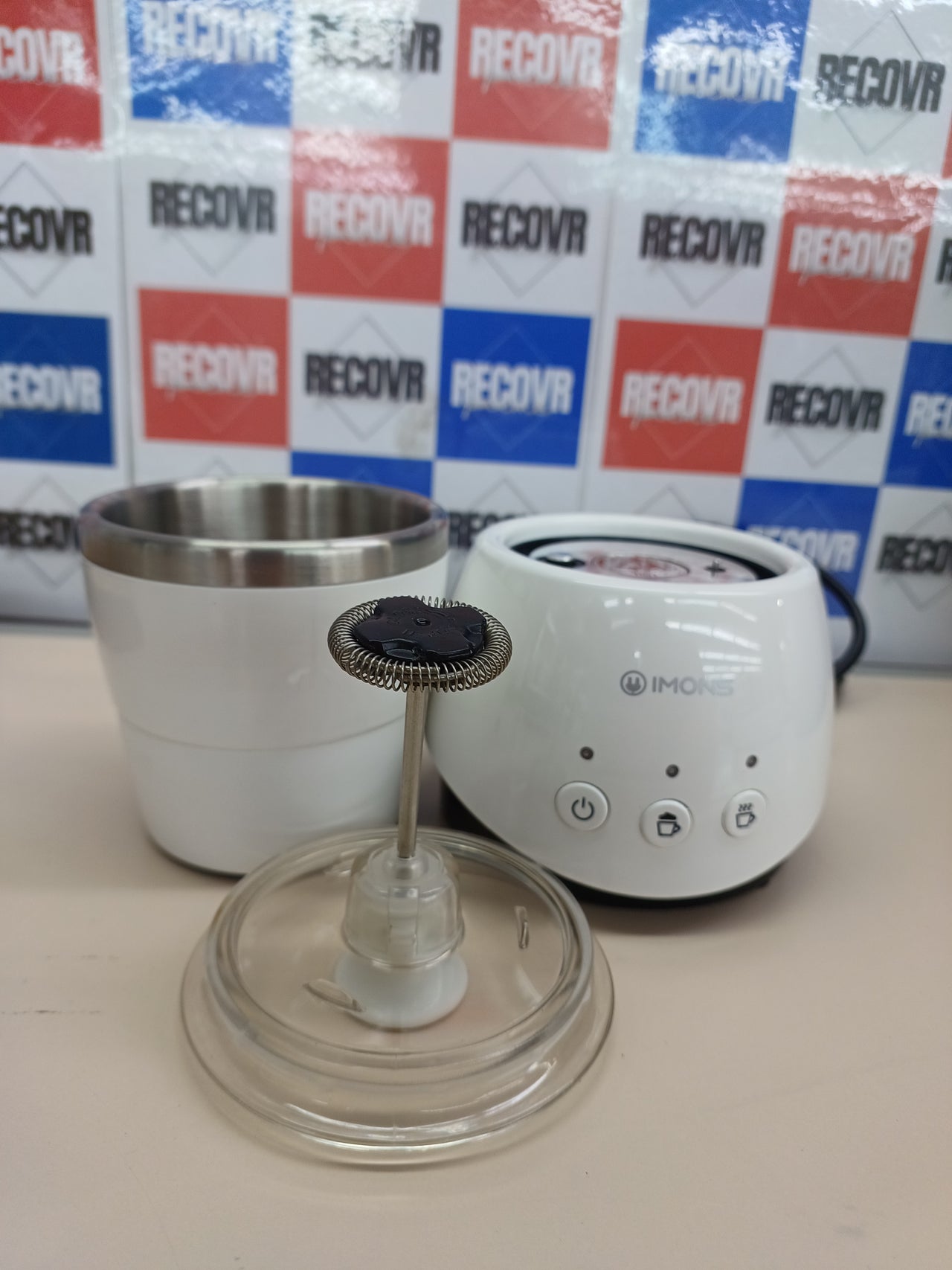 Espumador leche 70ml automático eléctrico y espuma de doble pared de acero inoxidable 304 para capuchino leche caliente chocolate caliente