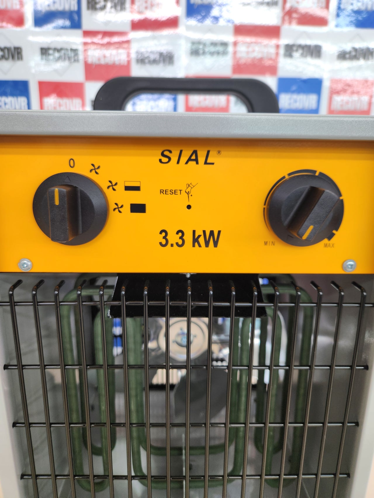 Radiador Electrico 3000W Calentador Industrial - 3 Niveles de Calor - Termostato & Protección Contra Sobrecarga - Ventilador de Calefacción Para Uso Interior y Exterior SIAL