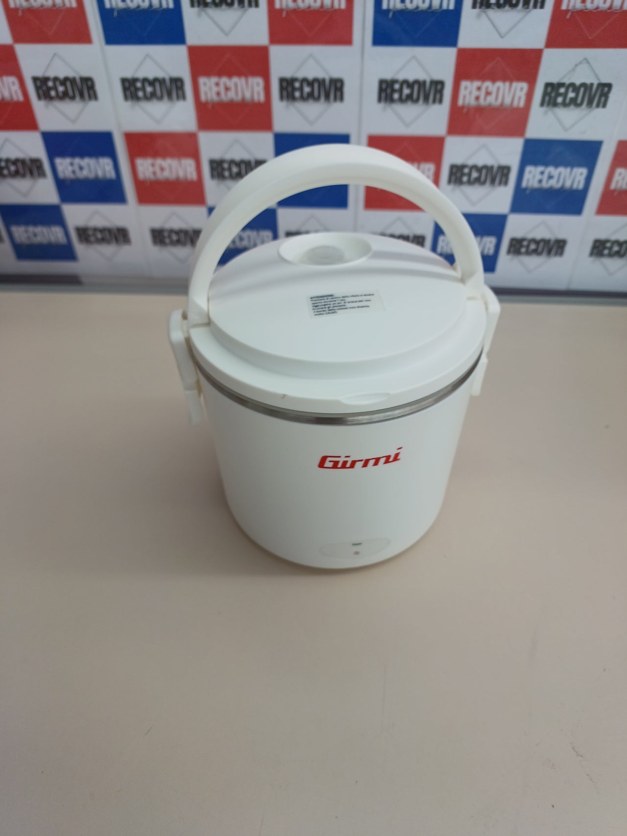 Calentador de alimentos eléctrico Girmi SC01 "Vivandiere", recipiente de acero inoxidable, 0,7 litros, 40 W, color blanco