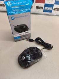 Ratón con cable HP 1000, 1200 PPP, negro