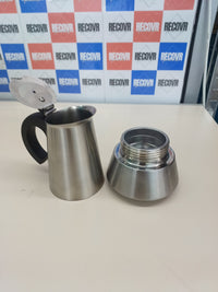 Cafetera italiana inducción 4 tazas acero Jata