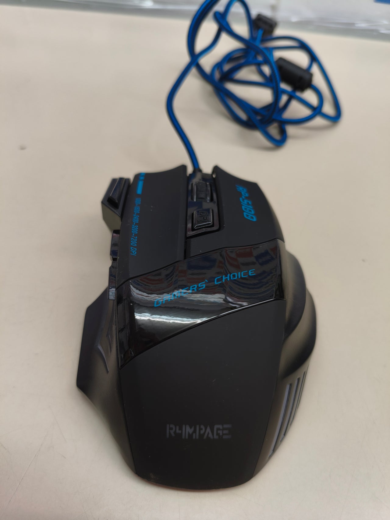 Ratón gaming con cable de 7200 DPI y 7 botones