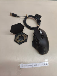 Ratón gaming Logitech G G502 Hero, con cable, negro