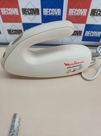 Thumbnail for Cuchillo eléctrico 100 W acero inoxidable blanco - Moulinex Secanto