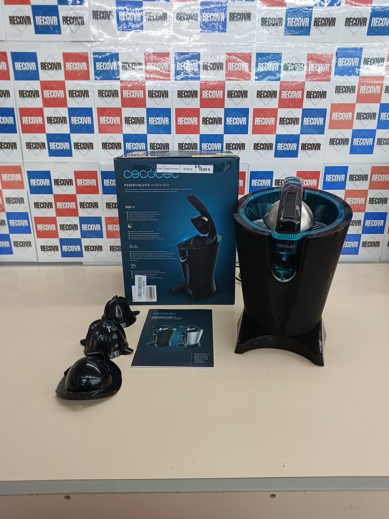 Exprimidor Brazo Cecotec EssentialVita Hyden 600W