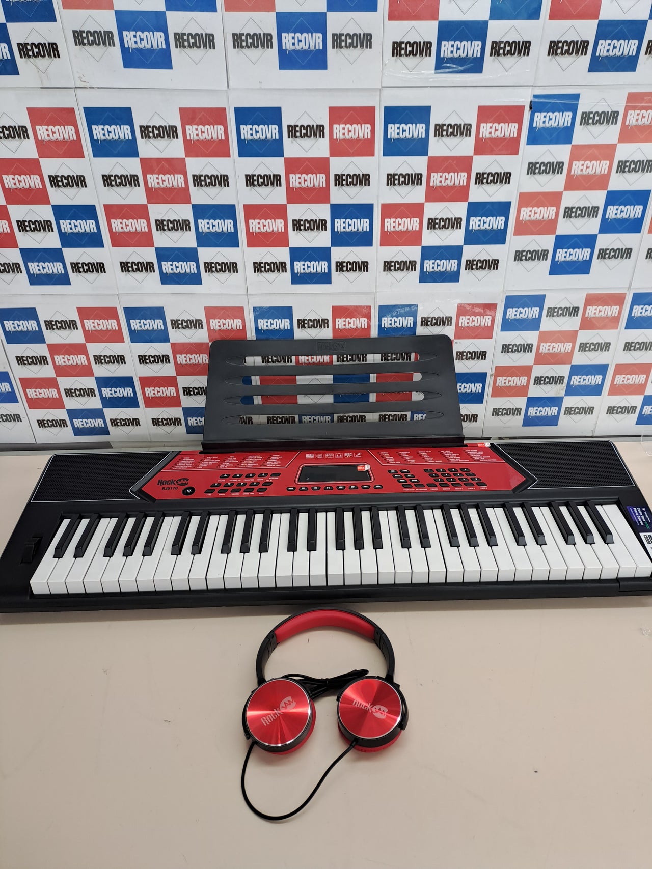 Teclado piano 61 teclas con soporte y banqueta RockJam