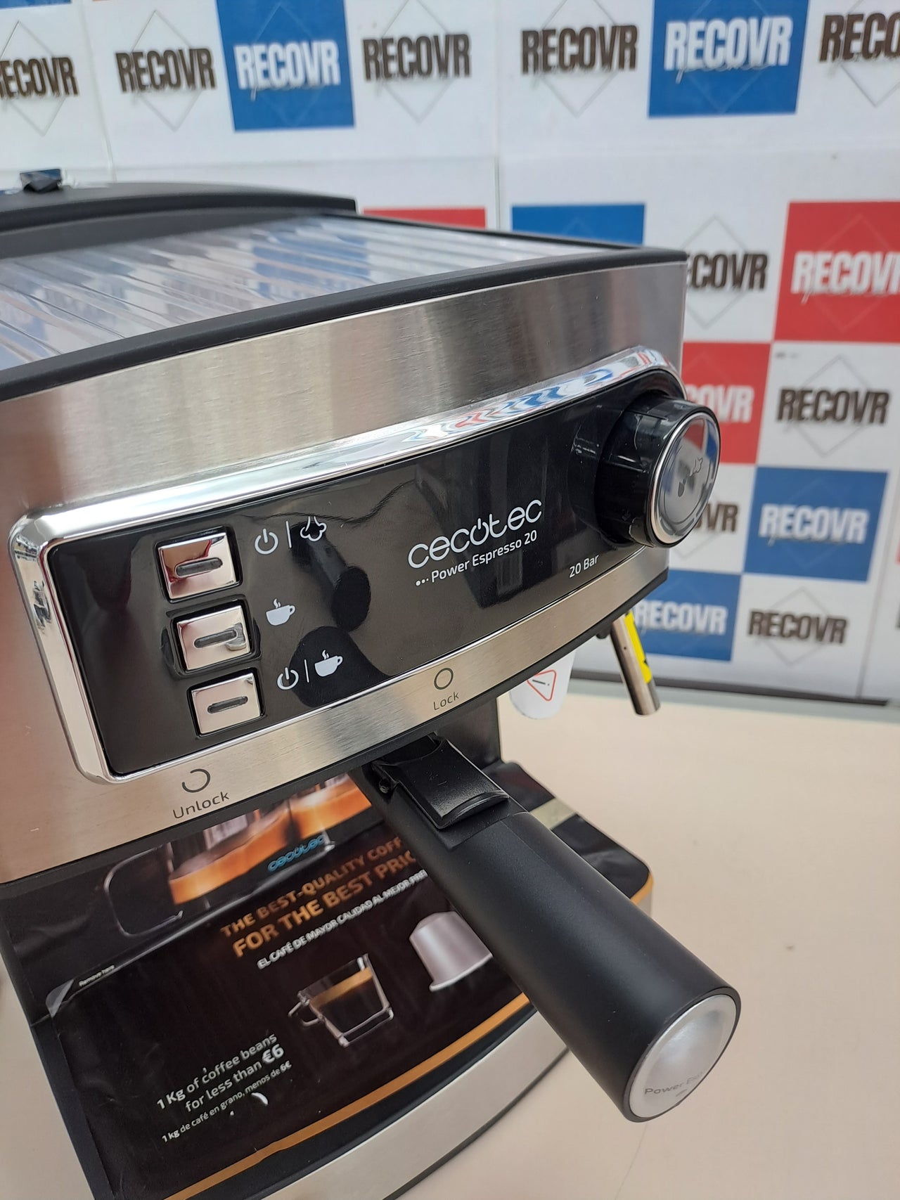 Cafetera express 20 bar 850W acero inox Cecotec