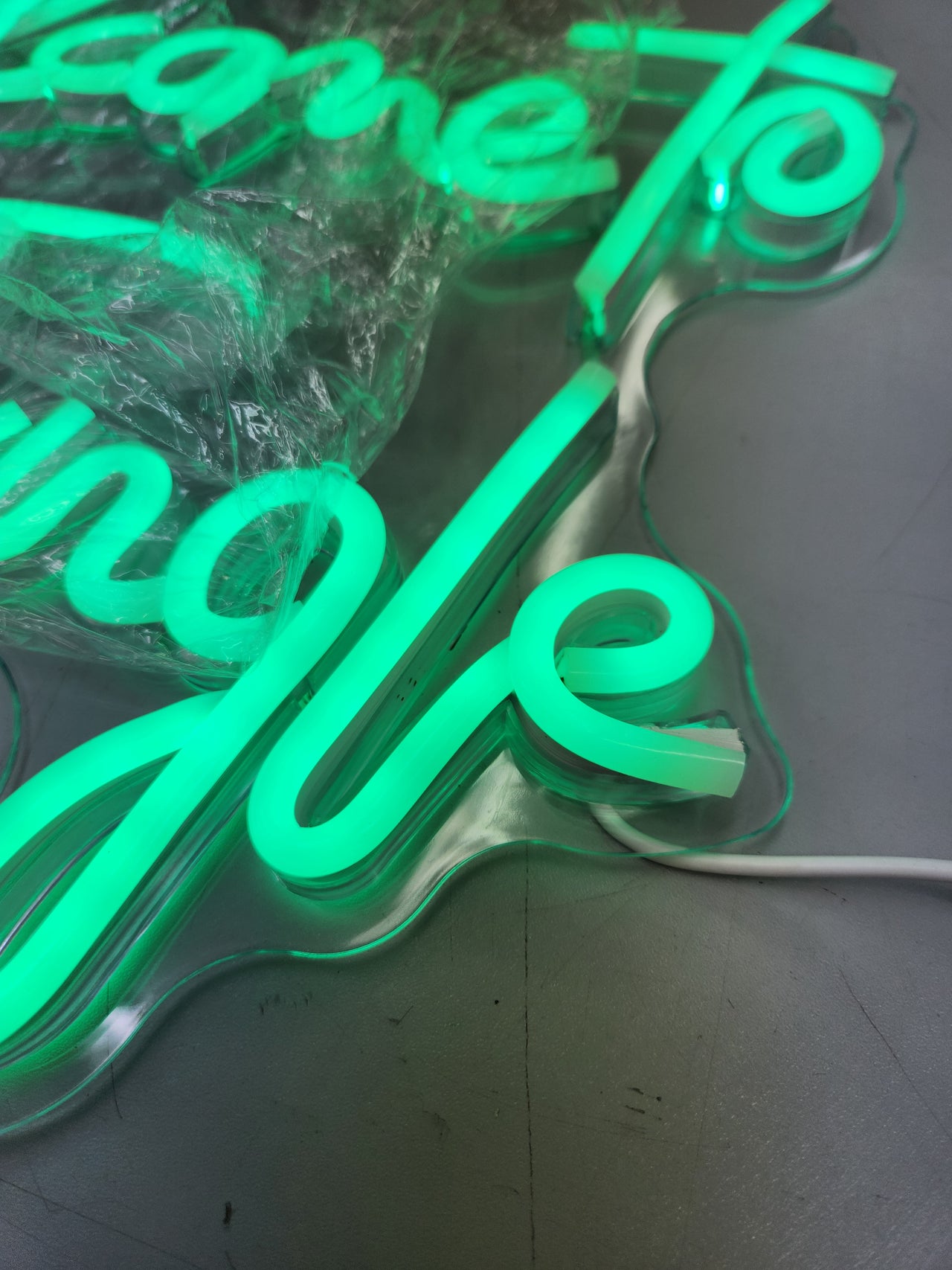 Letrero neón LED Welcome to the Jungle