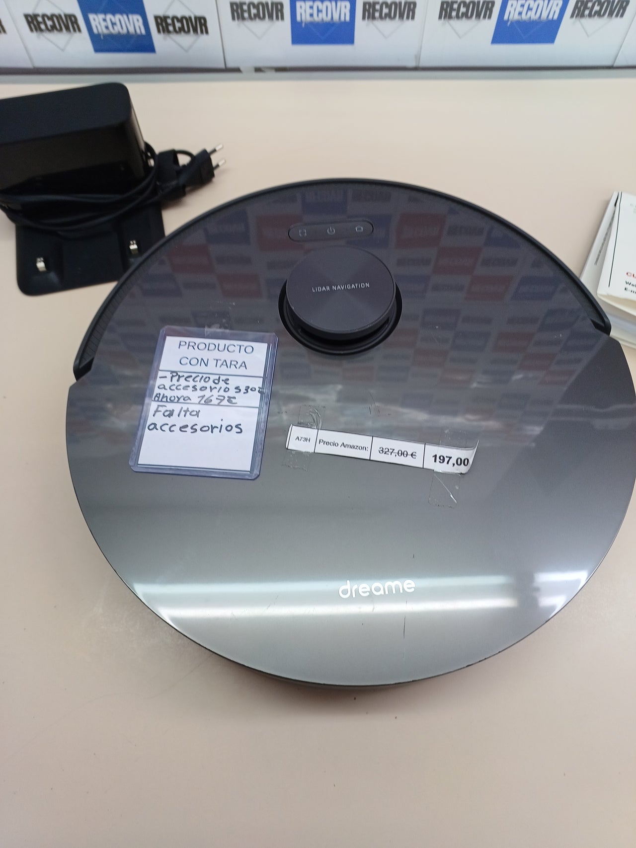 Robot Aspirador y Fregasuelos 2en1,DREAME L10s Pro fregonas giratorias, Detección de Obstáculos 3D, Mapeo Multisuelo, Succión Potente 5300Pa Alfombras de Suelo Duro, Pelo de Mascota, WiFi/App/Alexa