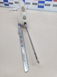 Thumbnail for Cuchillo eléctrico 100W, con botón de eyección de las cuchillas, acero inoxidable, blanco Moulinex Secanto DJAC41