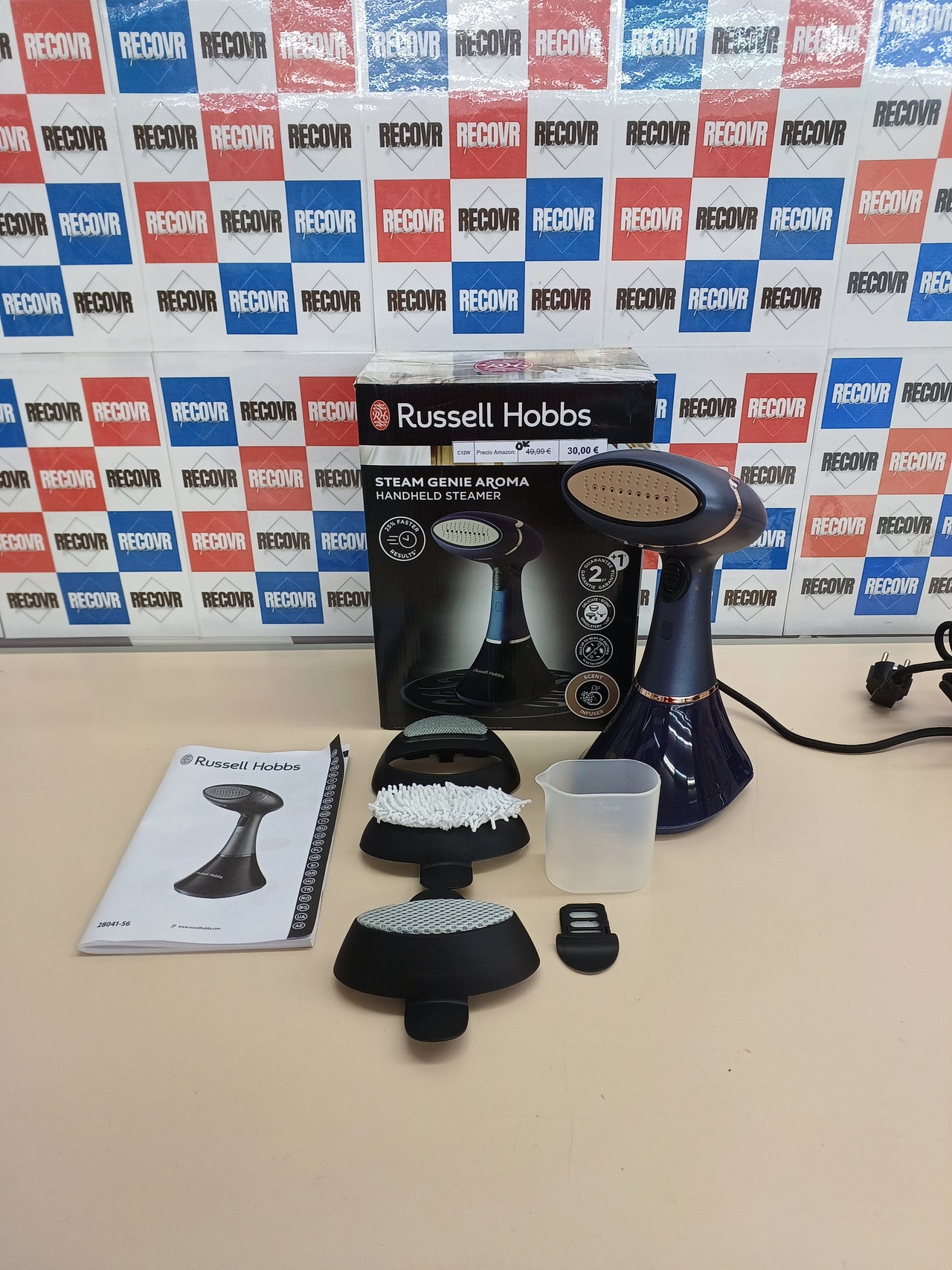 Plancha Vertical Russell Hobbs Steam Genie 1800W