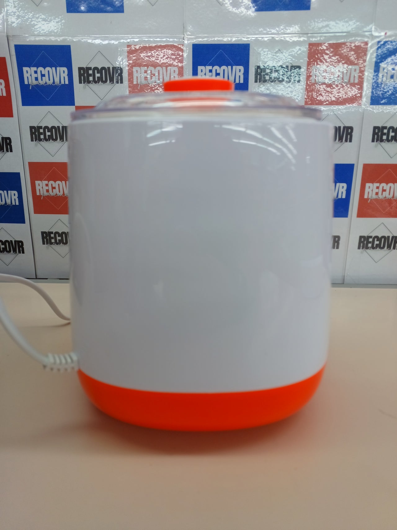 Yogurtera, 1 litro, 20 W, 12 Horas preparación, Tapa Doble, diseño Compacto Apto lavavajillas, Plástico, Blanco/Naranja Ariete 621