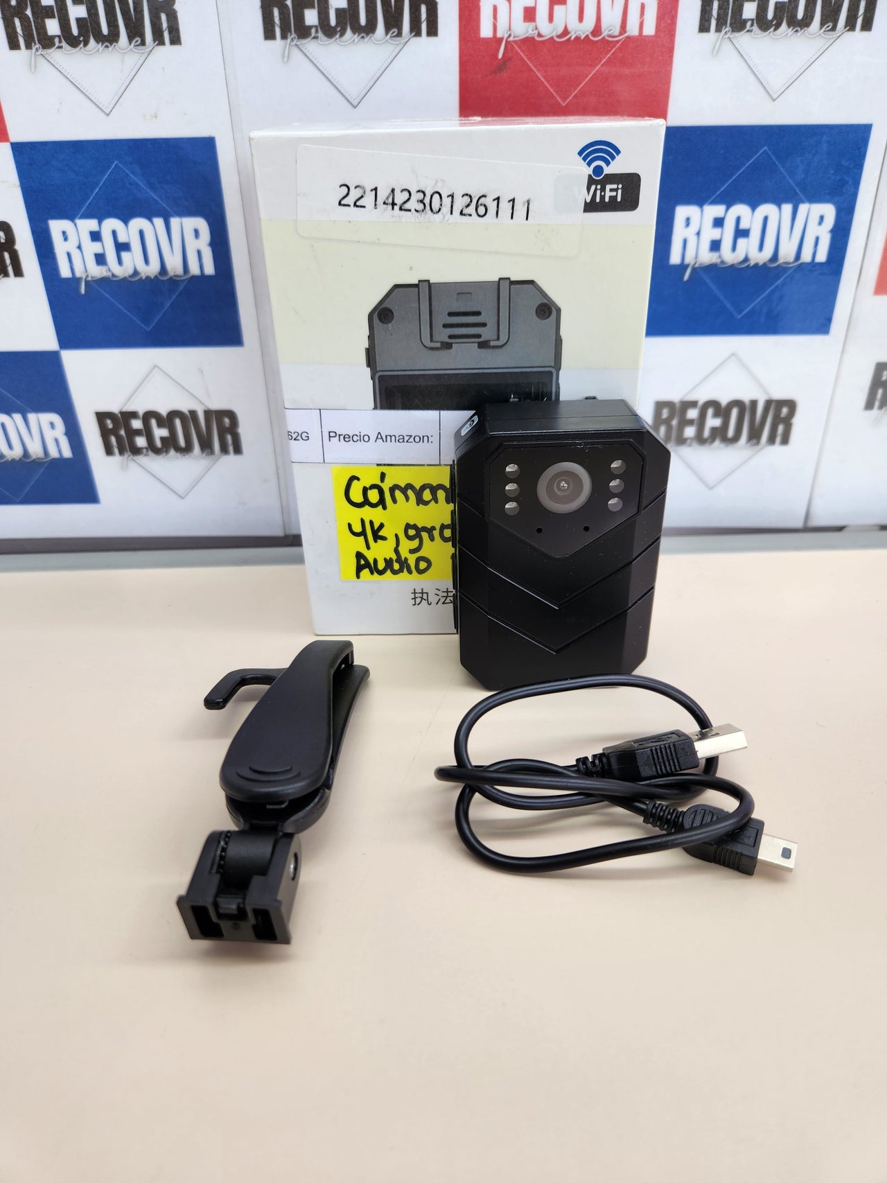 Cámara Corporal 4K Ultra HD grabación de Audio y Vídeo