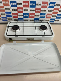 Cocina de gas de 2 fuegos Melchioni Family Minerva New blanca