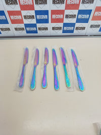 Vajilla arcoiris acero inoxidable 30 pzs