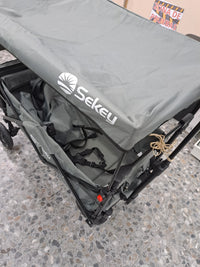Carro plegable infantil 2 niños 100kg techo 110L Sekey