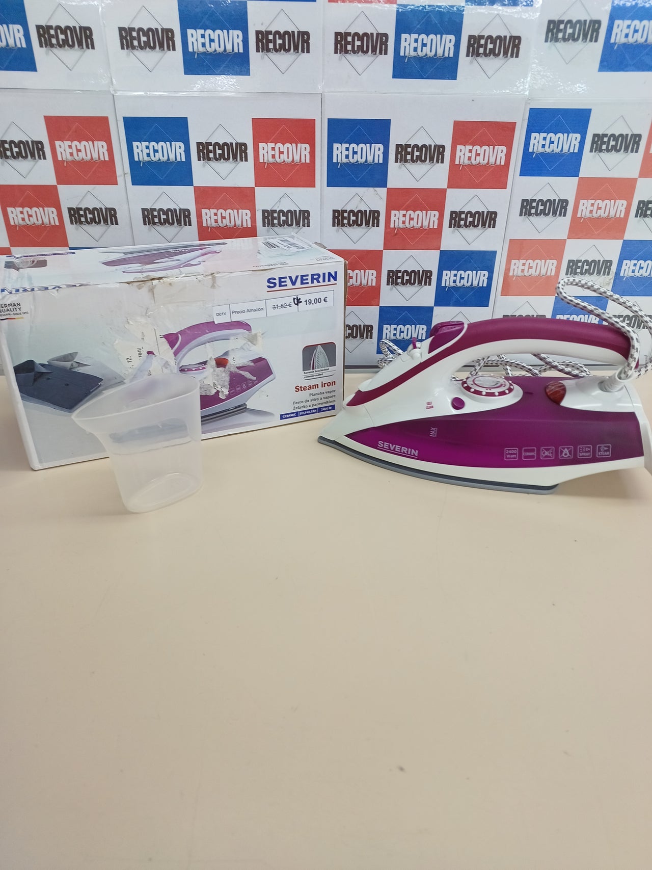 Plancha vapor 2400 W suela cerámica – Severin