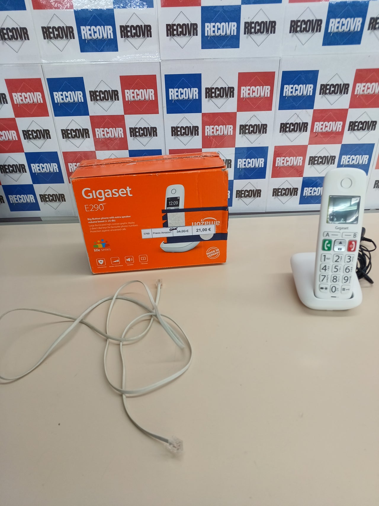 Teléfono DECT inalámbrico botones grandes Gigaset