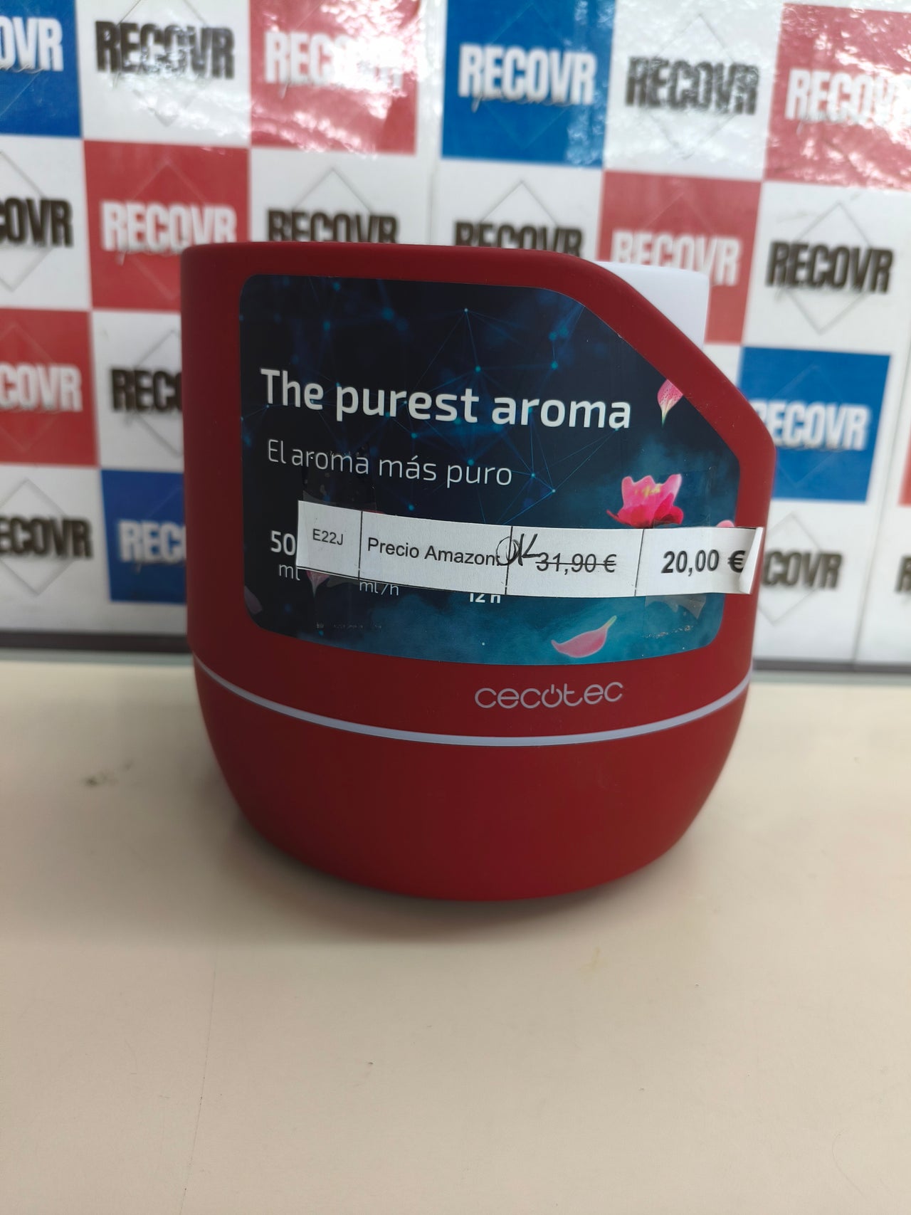 Difusor de aroma Cecotec PureAroma 500 Smart Garnet 500 ml con temporizador 12 h