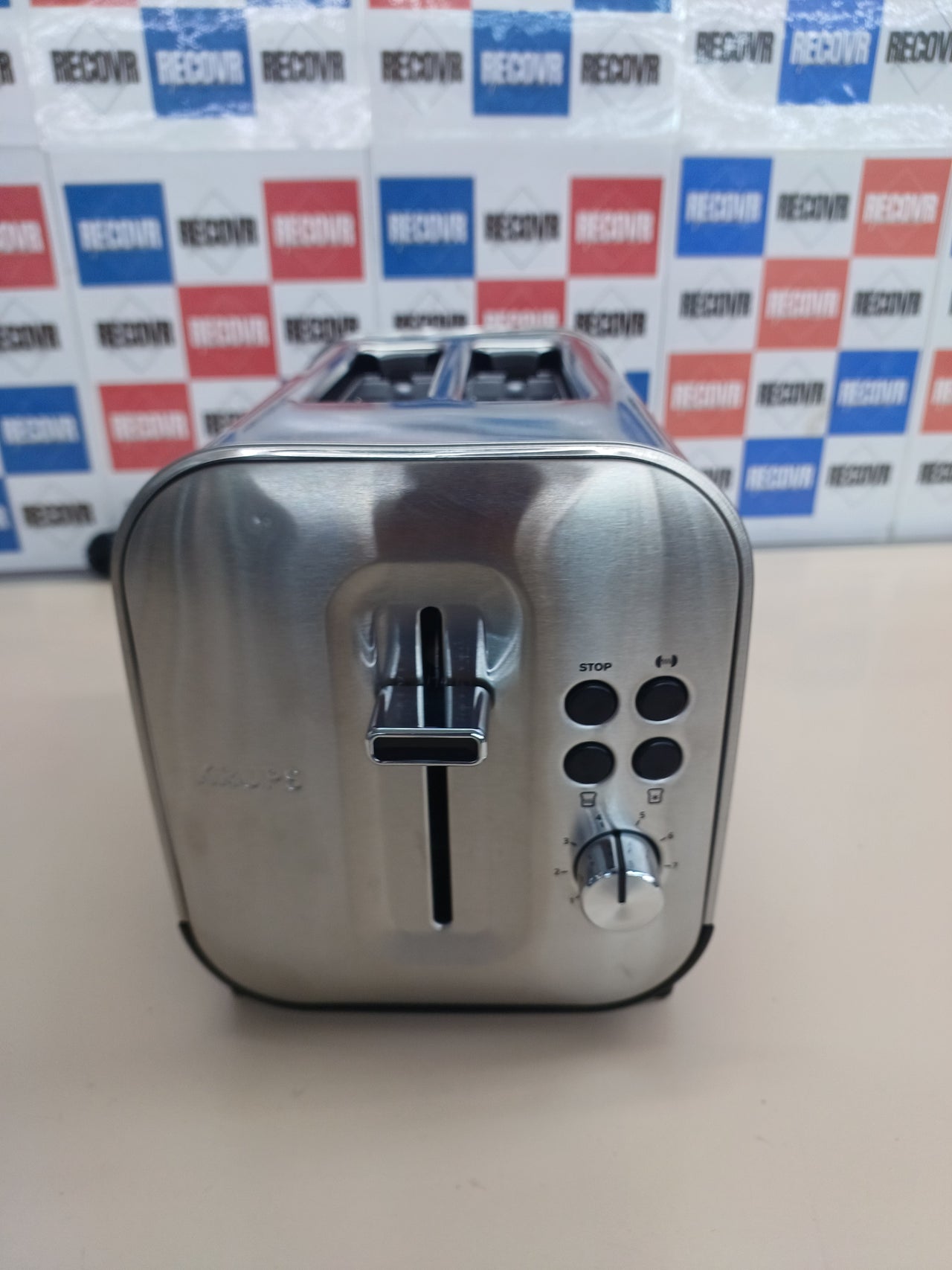 Tostador 2 ranuras 8 niveles acero inox Krups