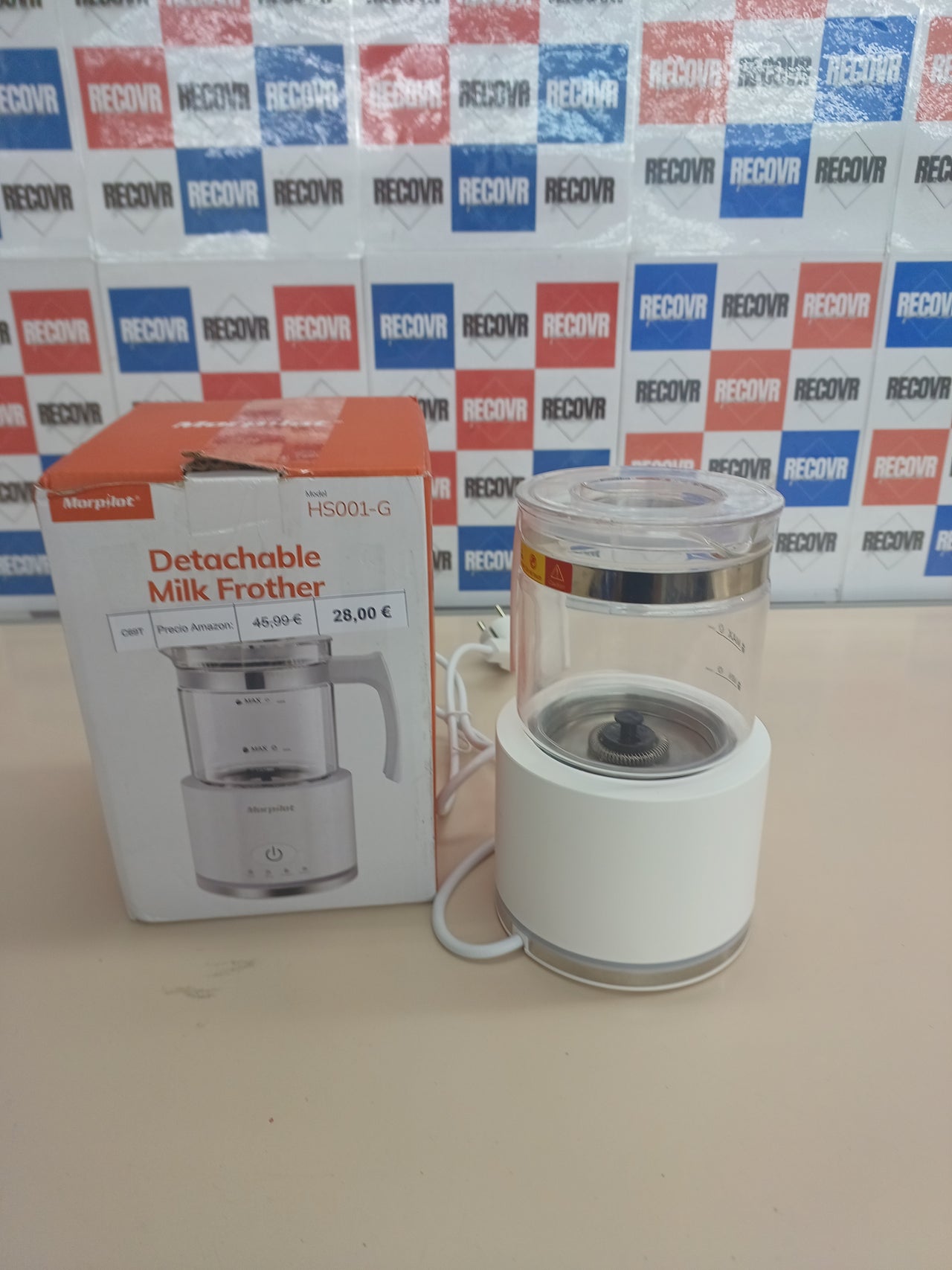 Espumador leche eléctrico 4 en 1 500 ml Morpilot