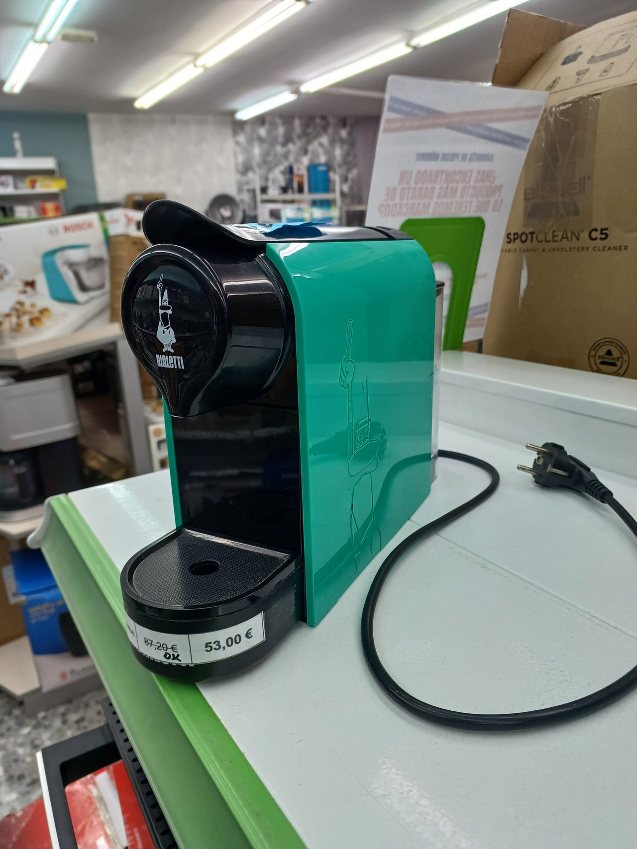 Bialetti Gioia Cafetera, Aluminio, Verde Smeraldo
