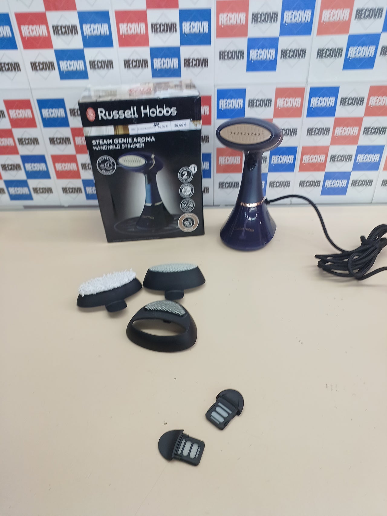 Plancha vertical 1800W con aroma y vapor - Russell Hobbs