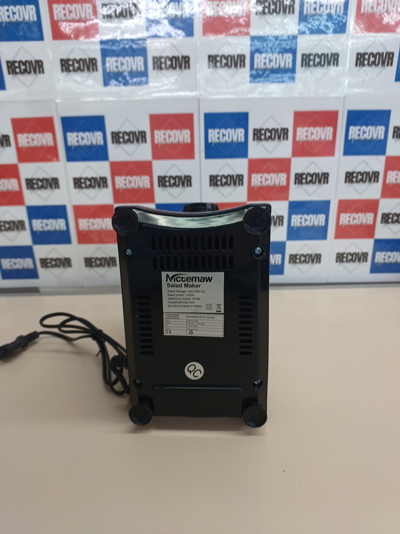 Cortador eléctrico 250W acero inoxidable Meykey