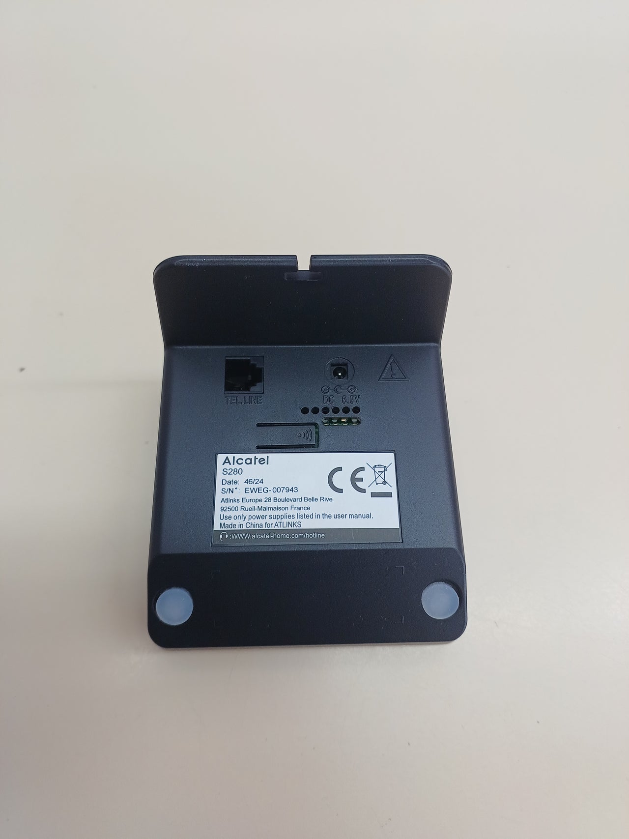 Teléfono inalámbrico DECT manos libres negro Alcatel