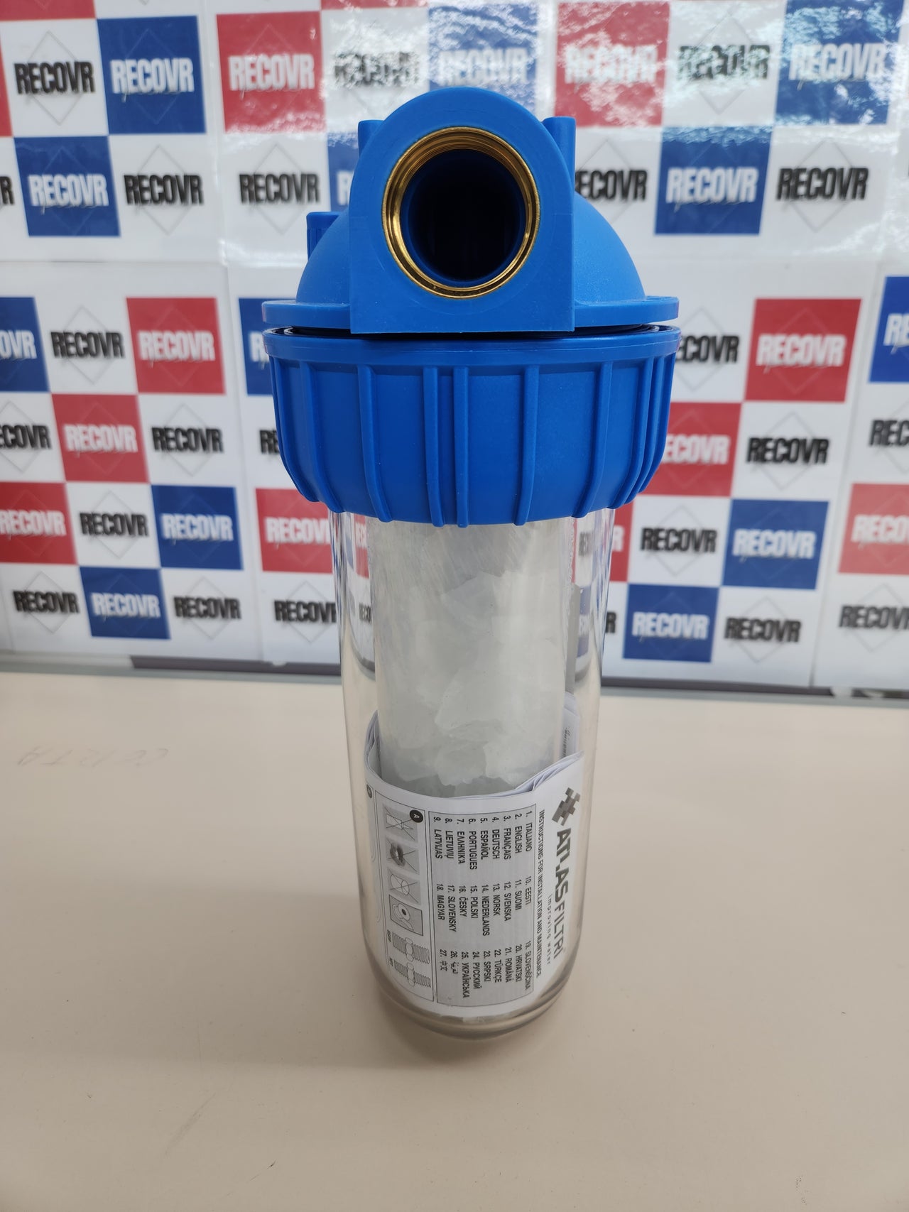 Filtro de Polifosfatos 1" + Cartucho y Soporte | Fácil instalación