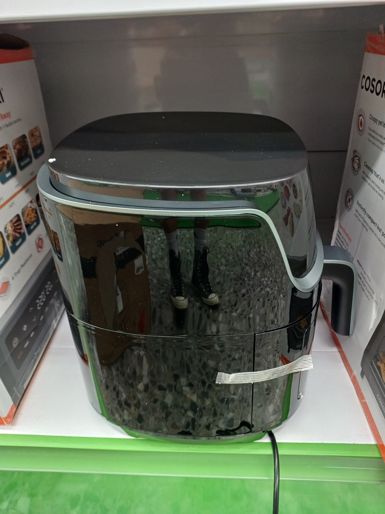 Freidora de Aire XXL 8,5L con Pantalla Táctil LED, 12 Funciones, freidora sin aceite con Ventana, Apta para Lavavajillas, 1785W Freidora Aire - ESSENTIAL PRO