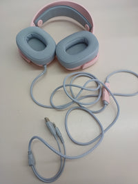 Cascos gaming RGB micrófono extraíble Rosa Mars