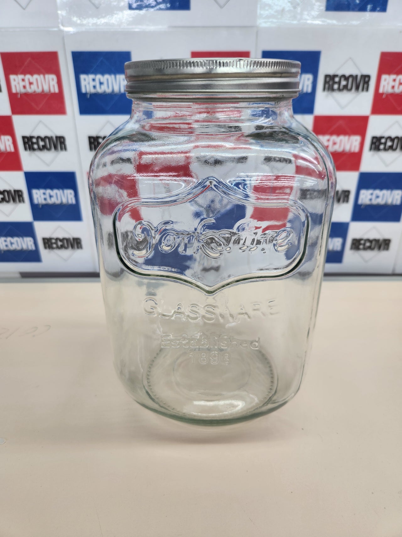 Dispensador 4 litros de capacidad,bebidas para fiestas, dispensador de jabón líquido con grifo, fuente de vidrio para bebidas Avilia