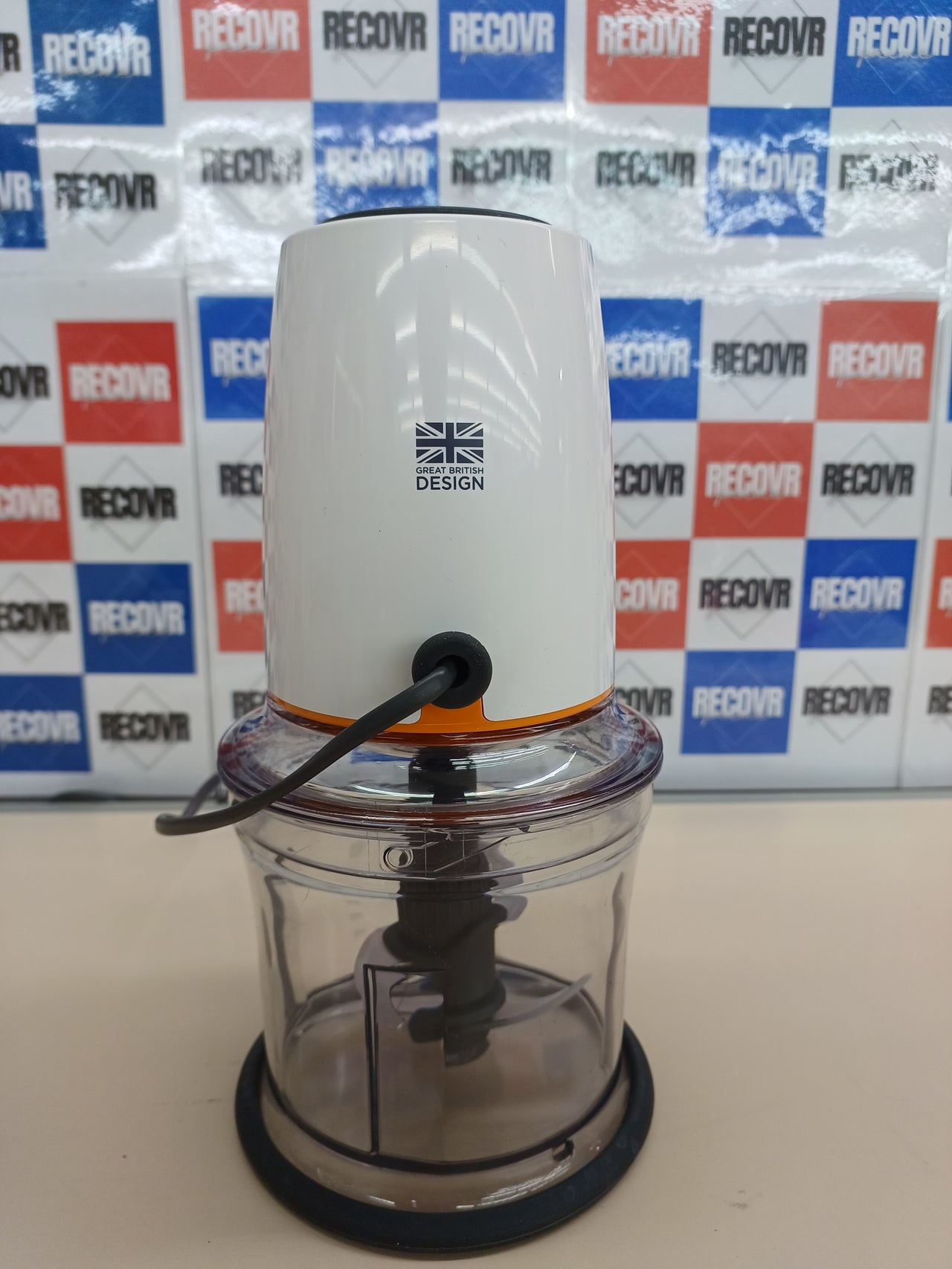 Picadora 500W, 0,5L, 2 Velocidades con Recipiente Cuatro Cuchillas, Anillo Antideslizante para Mayor Estabilidad, Apta para Lavavajillas, Blanca CHP61.100WH Kenwood Easy Chop