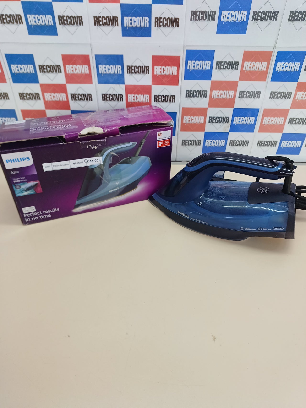 Plancha vapor 3000 W golpe 240 g – Philips