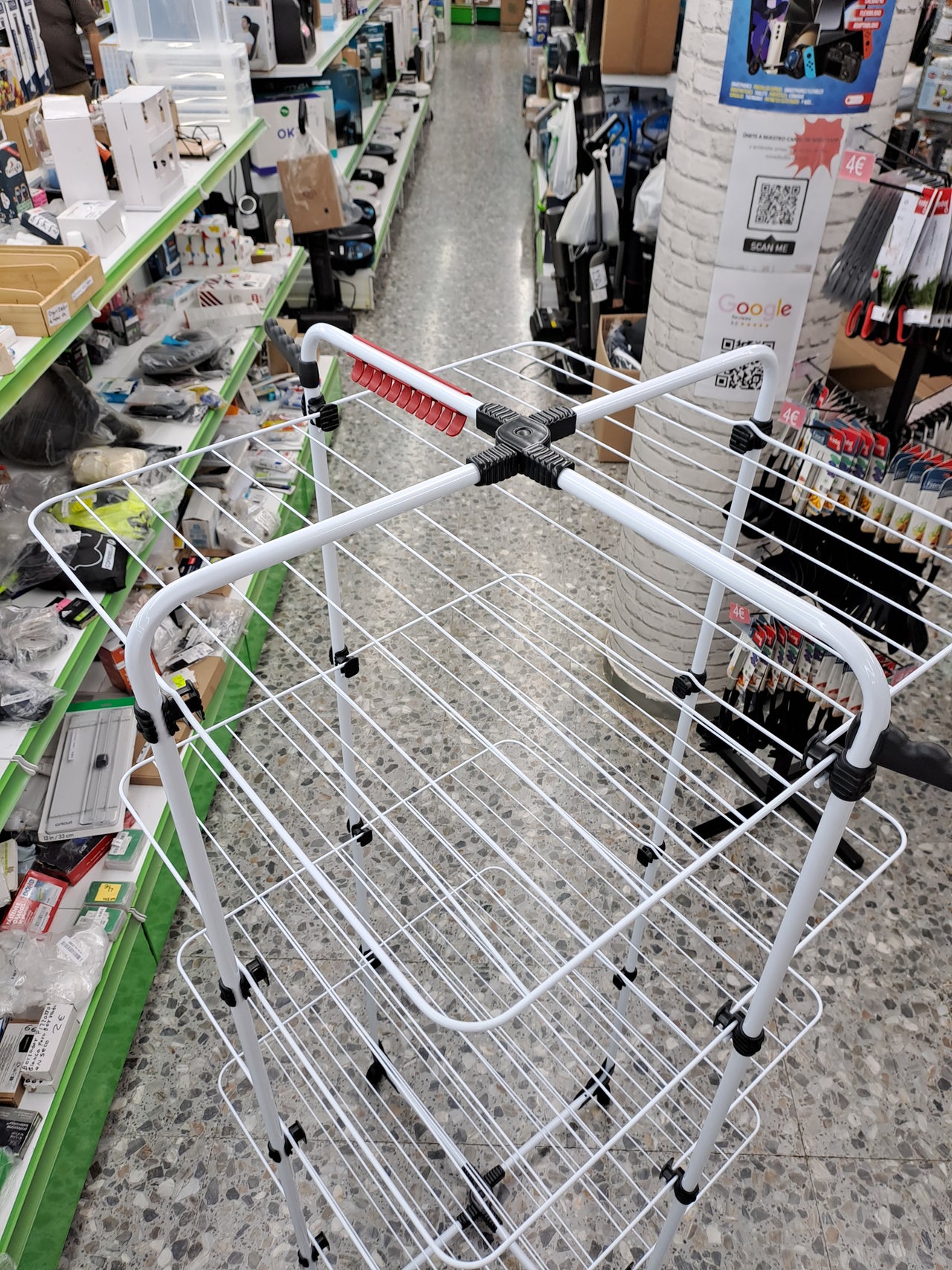 Tendedero vertical 4 niveles 40m acero inox Vileda