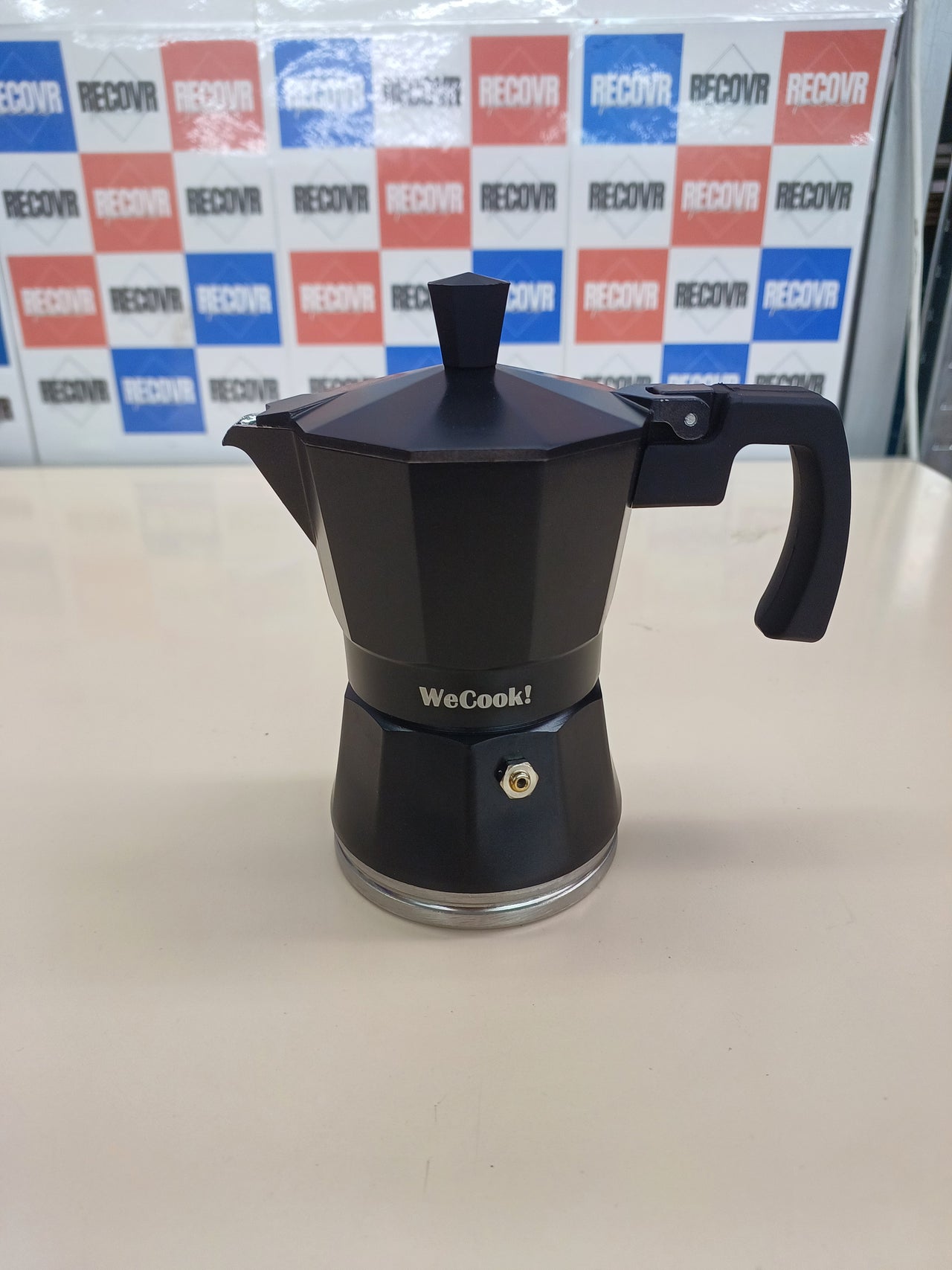 Cafetera italiana inducción 1-3 tazas negra Wecook Luccia.