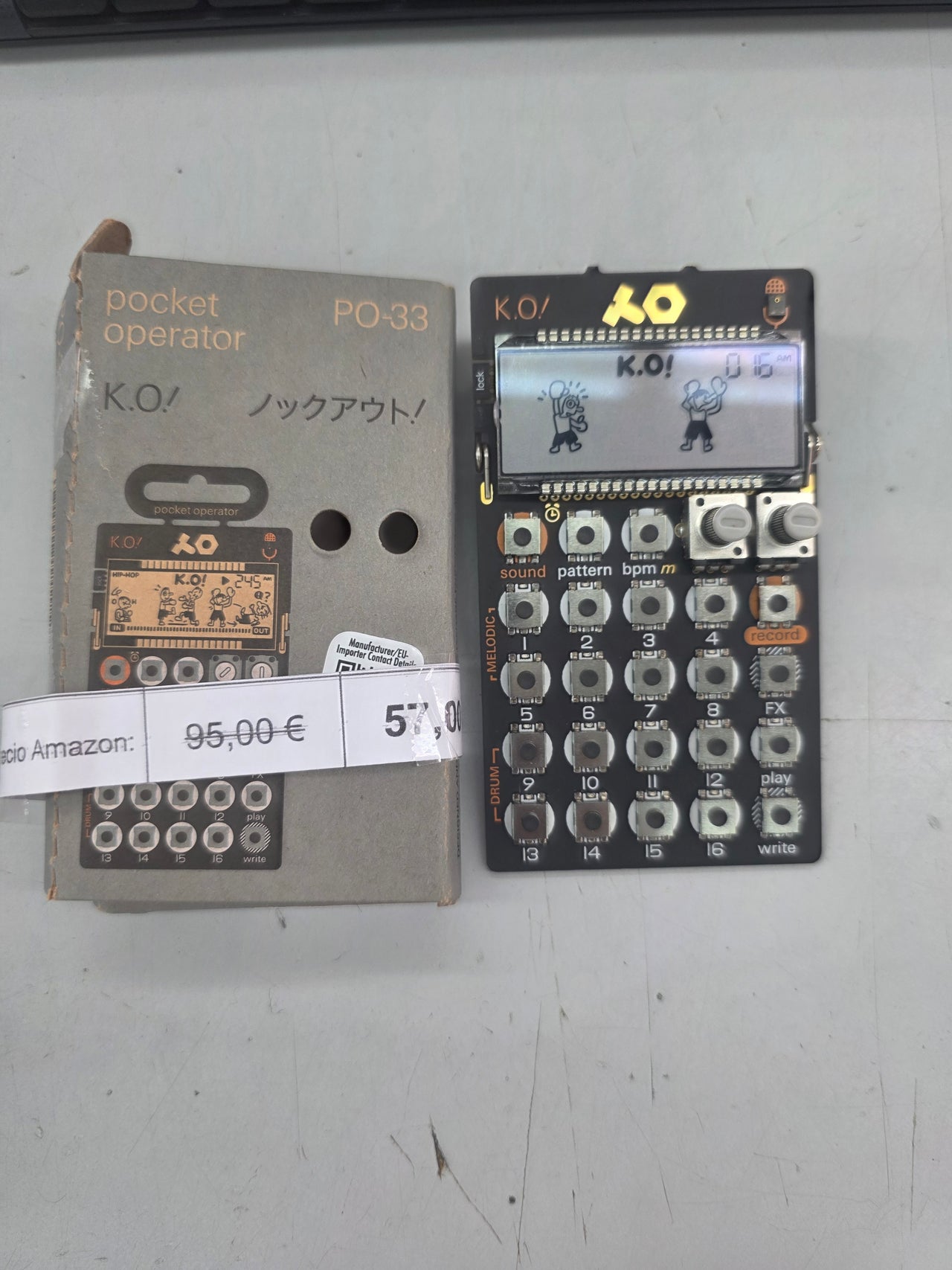 Teenage Engineering PO-33 K.O Caja de ritmos y Sampler