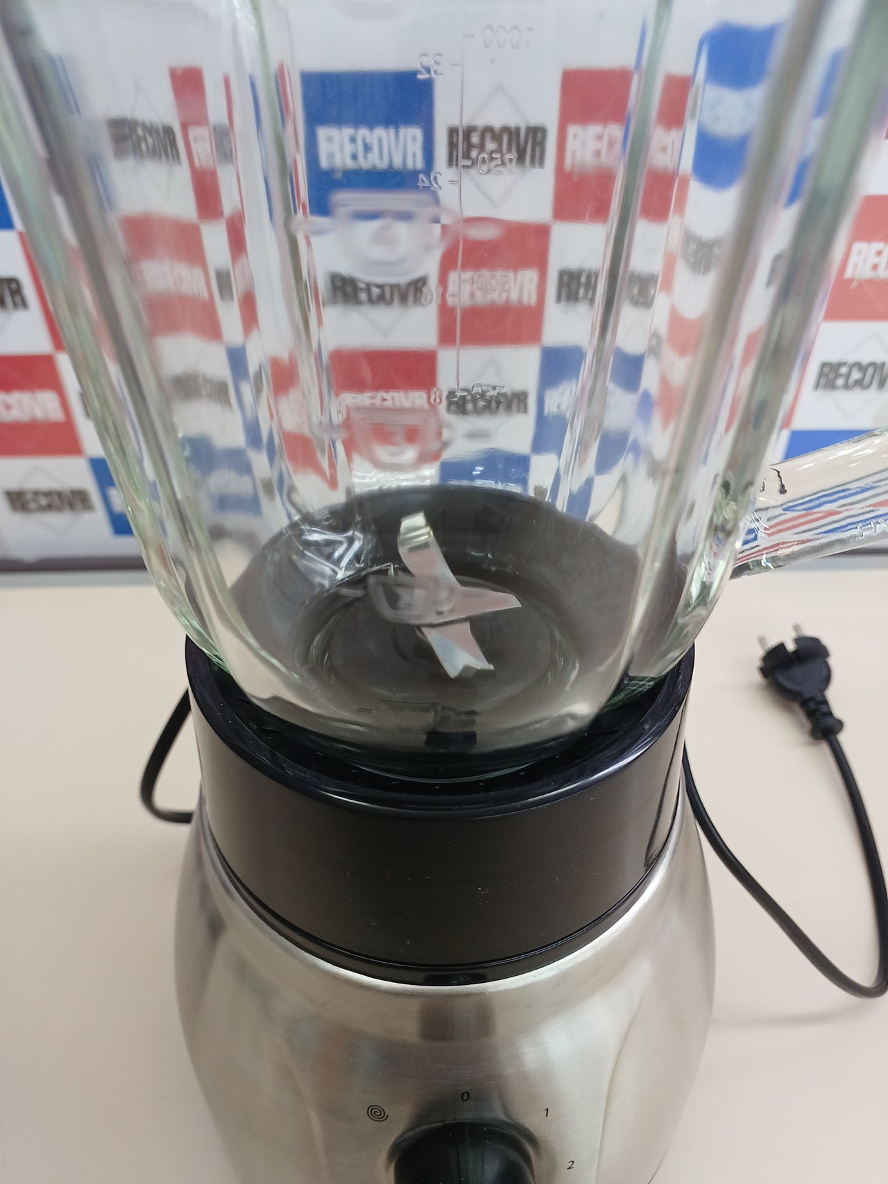 Batidora de vaso 2en1 1,5L acero inox Russell Hobbs