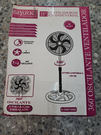 Spark Ventilador Industrial 360° altura ajustable a 130cm