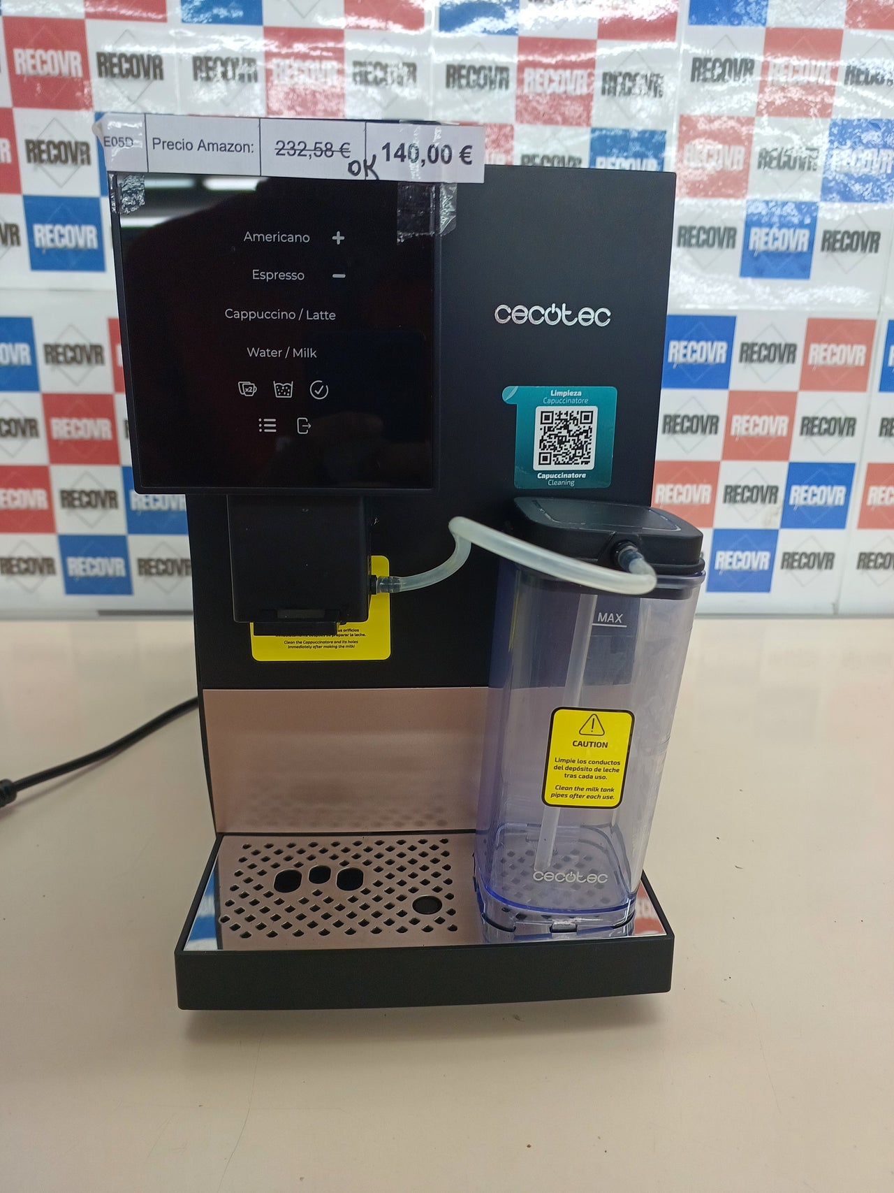 Cafetera superautomática 19 bares con molinillo – Cecotec