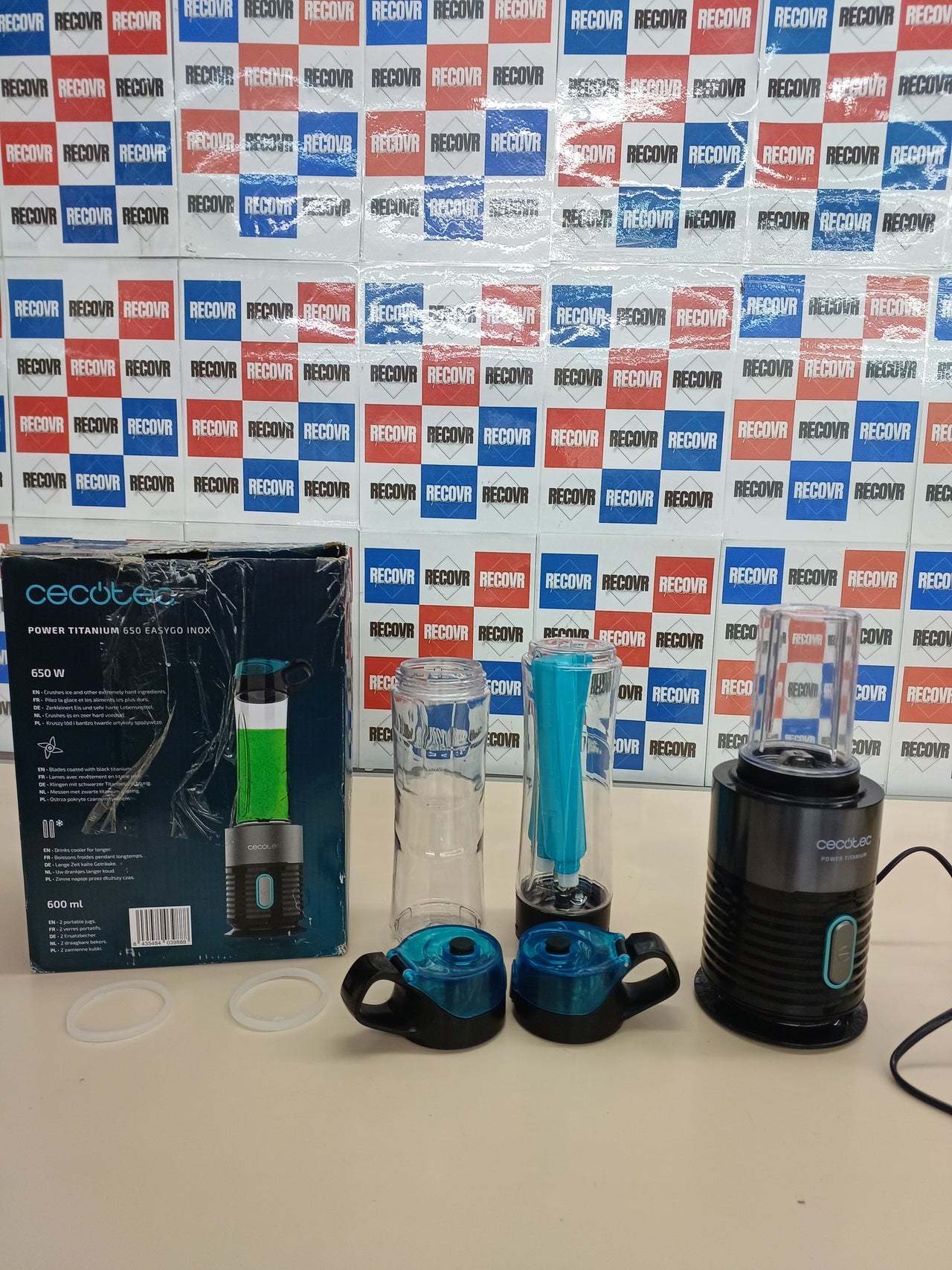 Batidora individual 650W vasos 600ml Cecotec