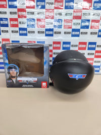 Casco Top Gun negro deluxe con visera ajustable Smiffys