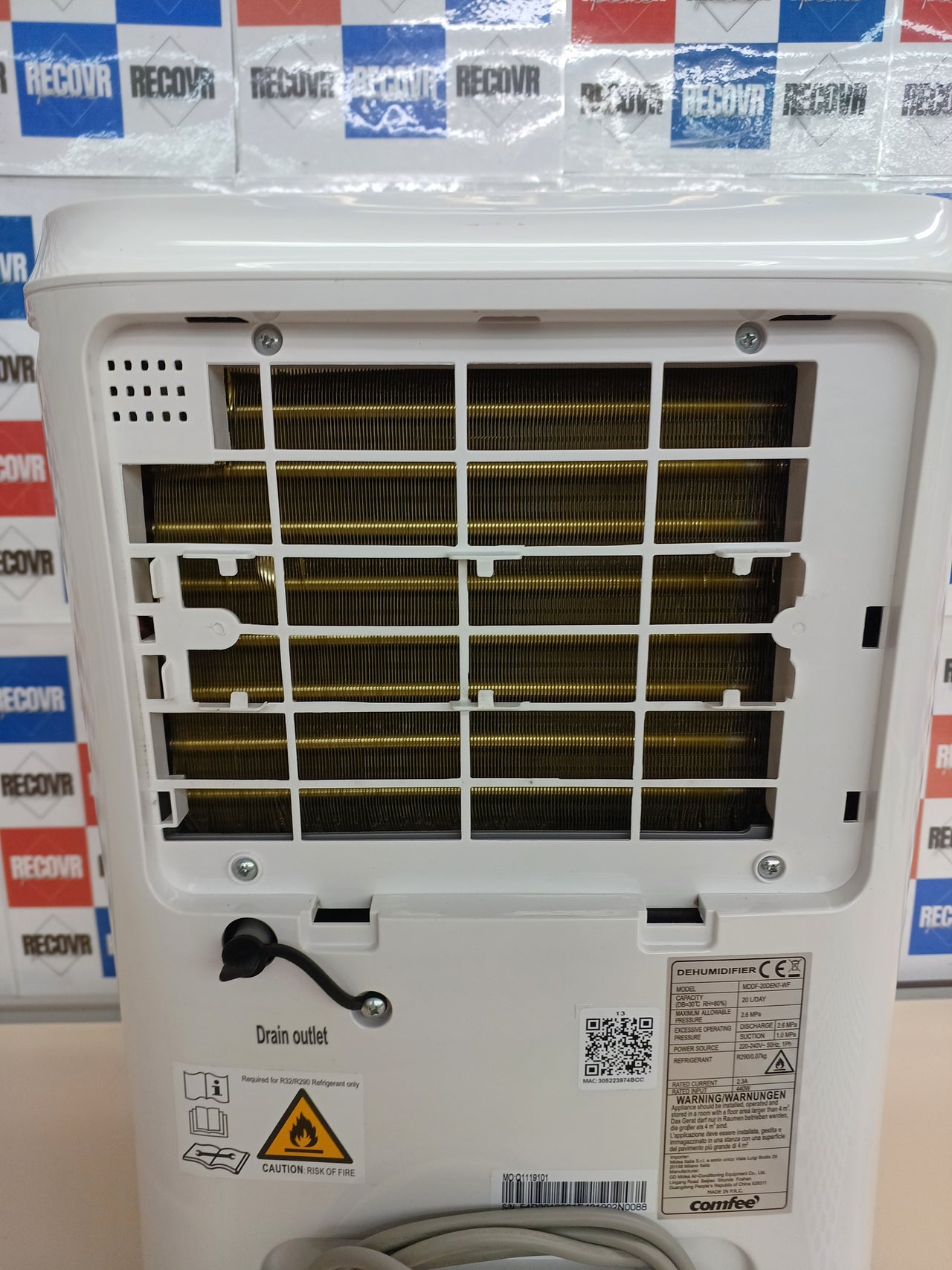 Deshumidificador 20L/día WiFi Alexa Depósito 3L Comfee